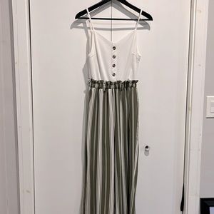 Lorraine Stripe Paperbag Jumpsuit